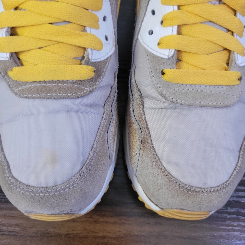 Nike Air Max 90 LX String and Wheat Gold Colorway Pony Hair Womens Size 8 - Picture 2 of 7